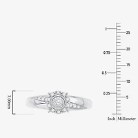 Unisex Adult 1/3 CT. T.W. Natural White Diamond 10K Gold Round Halo Side Stone Ring Set