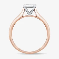 Unisex Adult 1/3 CT. T.W. Natural White Diamond 10K Gold Round Halo Side Stone Ring Set