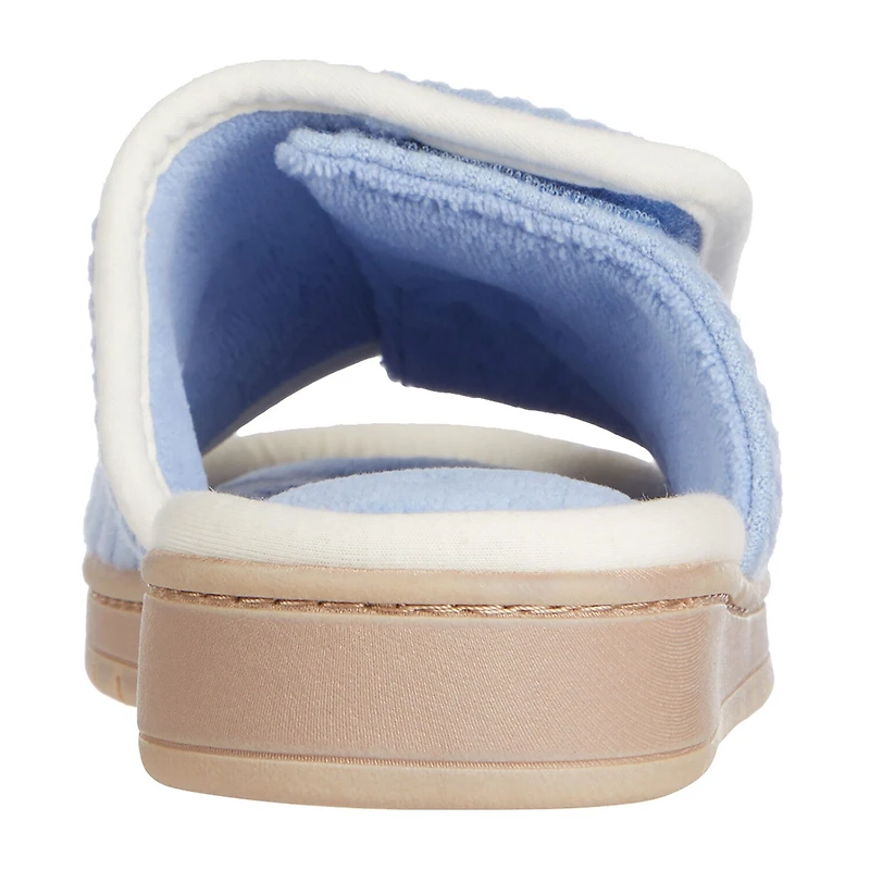 Isotoner Sweater Knit Adjustable Womens Slip-On Slippers
