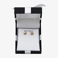 Cubic Zirconia Love Knot Earrings 14K Gold