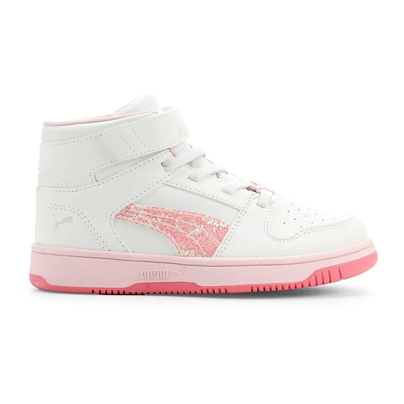 PUMA Rebound Layup Little Kid Girls Basketball Shoes