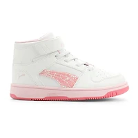 PUMA Rebound Layup Little Kid Girls Basketball Shoes