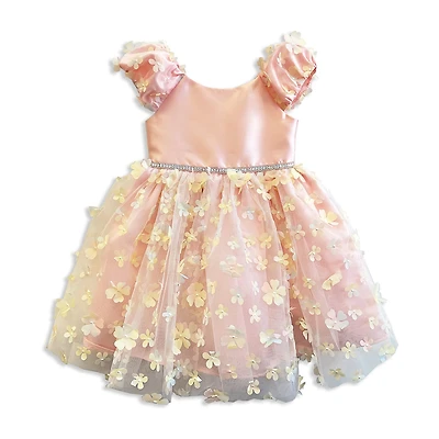 Blueberi Boulevard Baby Girls Short Sleeve Puffed A-Line Dress