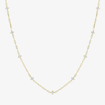 Diamond Addiction (G-H / Si2-I1) Womens 10K Gold 19 1/2 Inch Link Chain Necklace