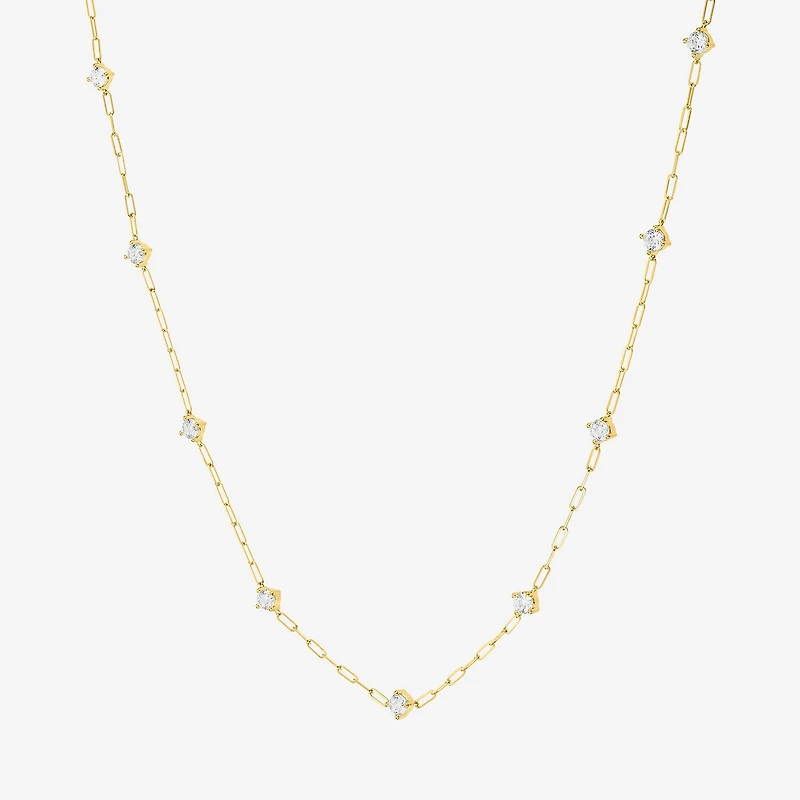 Diamond Addiction (G-H / Si2-I1) Womens 10K Gold 19 1/2 Inch Link Chain Necklace