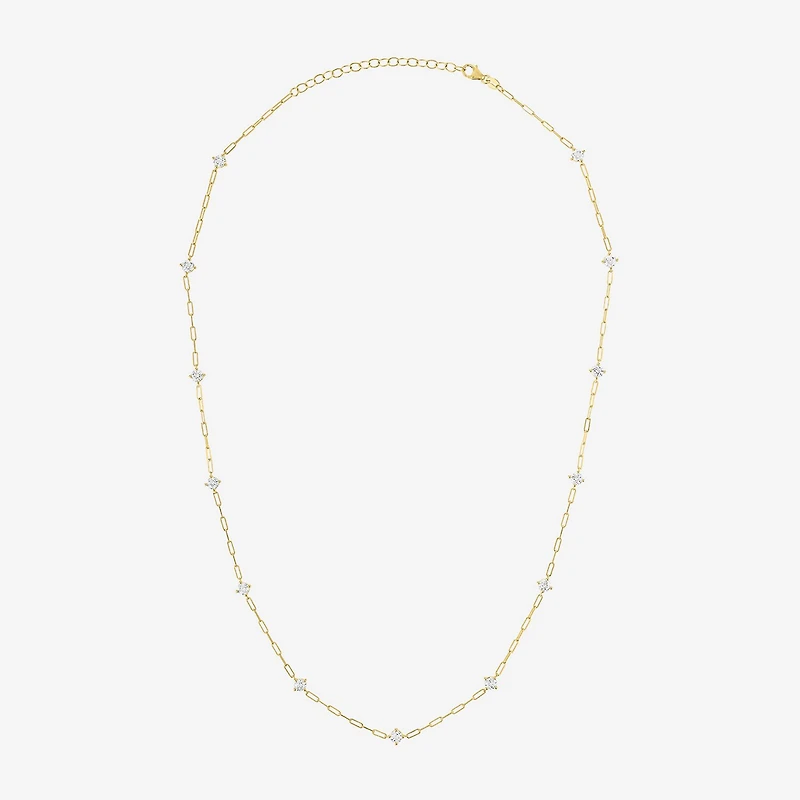 Diamond Addiction (G-H / Si2-I1) Womens 10K Gold 19 1/2 Inch Link Chain Necklace