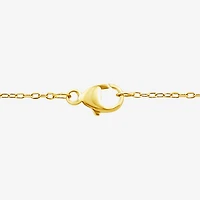 (F / Si2) Womens 1/3 CT. T.W. Lab Grown White Diamond 14K Gold Over Silver Heart 18 Inch Pendant Necklace