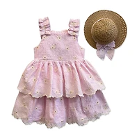 Blueberi Boulevard Toddler Girls Sleeveless A-Line Dress