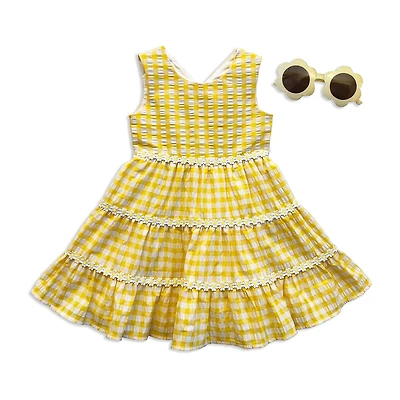 Blueberi Boulevard Toddler Girls Sleeveless A-Line Dress