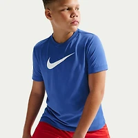 Nike Dri-Fit Swoosh Unisex Crew Neck Short Sleeve Regular Fit Graphic T-Shirt