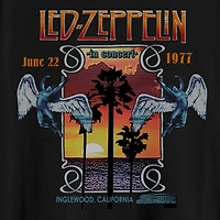 Novelty Led Zeppelin Mens Crew Neck Short Sleeve Classic Fit Big and Tall Graphic T-Shirt