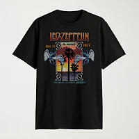 Novelty Led Zeppelin Mens Crew Neck Short Sleeve Classic Fit Big and Tall Graphic T-Shirt