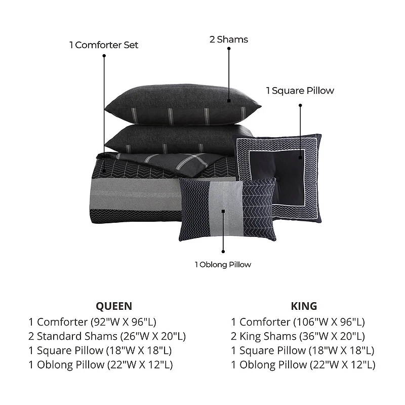 Bebejan Kyle 5-pc. Reversible Cotton Comforter Set