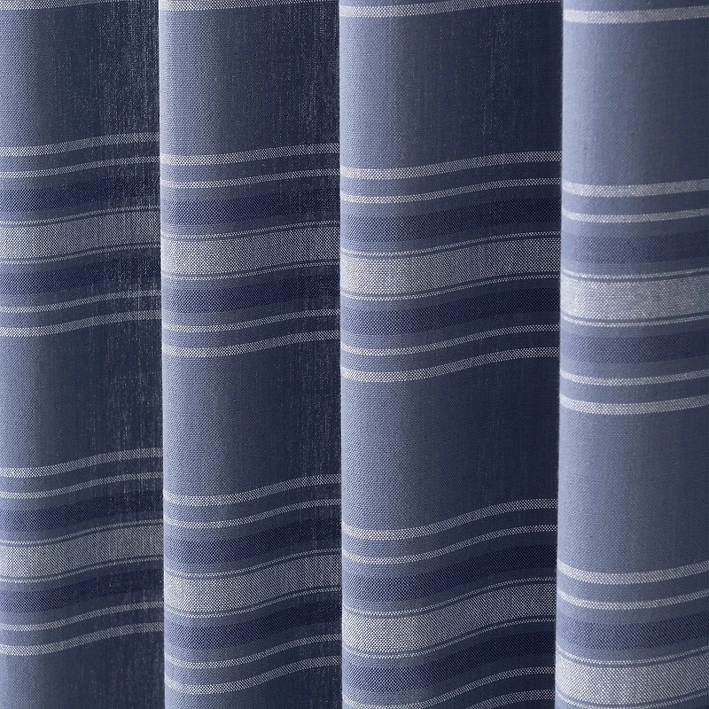 Martha Stewart Ruffle Stripe 2-pc. Rod Pocket Window Tier