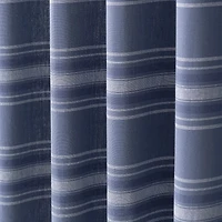 Martha Stewart Ruffle Stripe 2-pc. Rod Pocket Window Tier