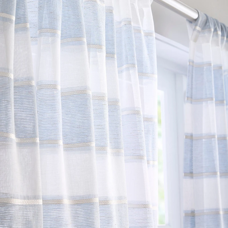 CHF Harbor Rod Pocket Sheer Set of 2 Curtain Panel