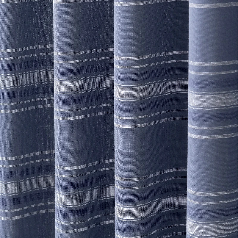 Martha Stewart Ruffle Stripe Rod Pocket Tailored Valance