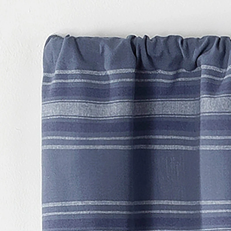 Martha Stewart Ruffle Stripe Rod Pocket Tailored Valance