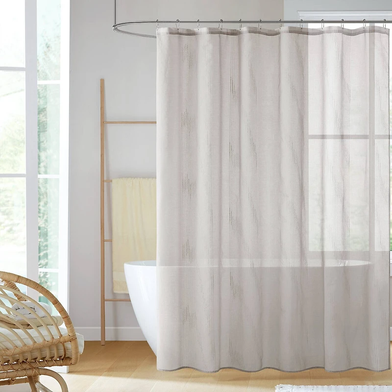 Madison Park Lydia Sheer Shower Curtain