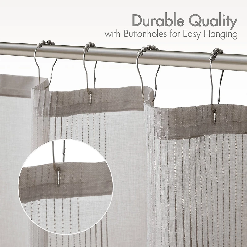 Madison Park Lydia Sheer Shower Curtain