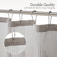Madison Park Lydia Sheer Shower Curtain