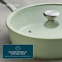 Circulon Halo with LaserDefense Ceramic Nonstick 5-qt. Covered Saute Pan