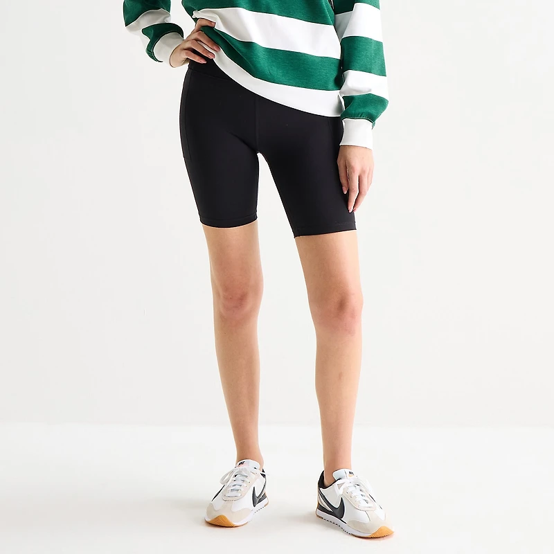 Xersion EverUltra™ Womens 8" High Rise Stretch Fabric Quick Dry Bike Short