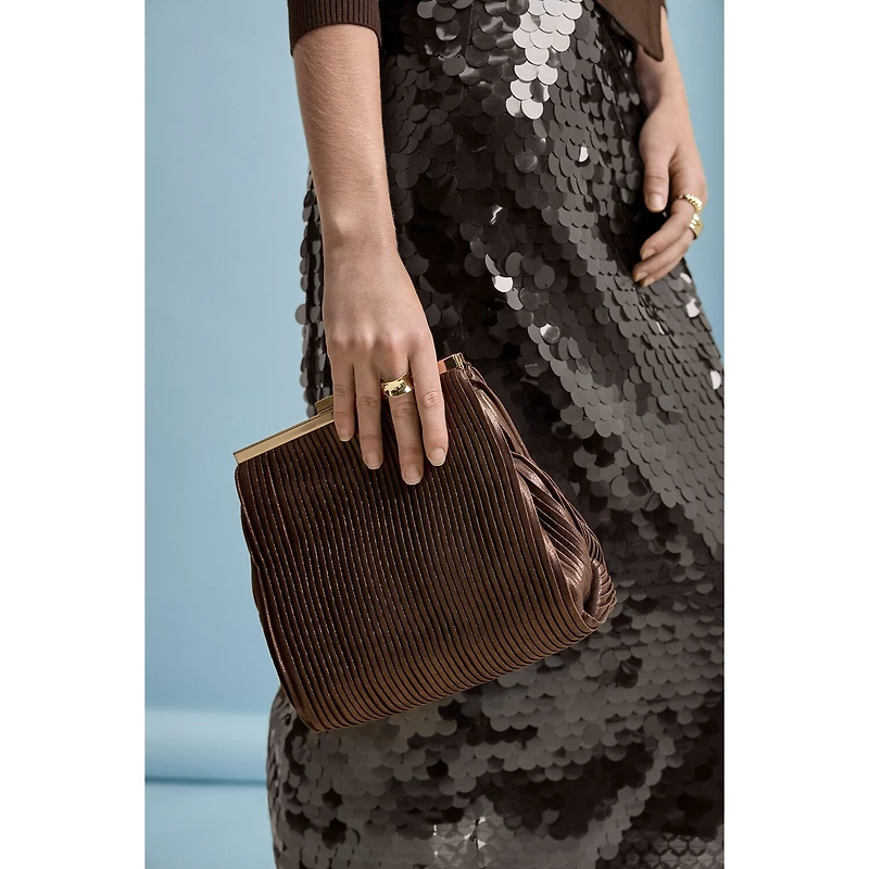 I. Miller Nilly Pleated Frame Evening Bag