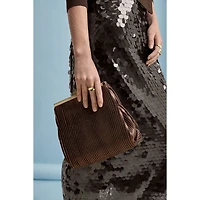 I. Miller Nilly Pleated Frame Evening Bag