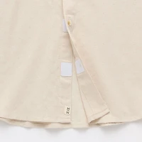 mutual weave Mens Easy-on + Easy-off Short Sleeve Regular Fit Button-Down Shirt