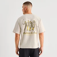 Xersion Mens Crew Neck Short Sleeve Oversized Graphic T-Shirt