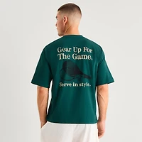 Xersion Mens Crew Neck Short Sleeve Oversized Graphic T-Shirt