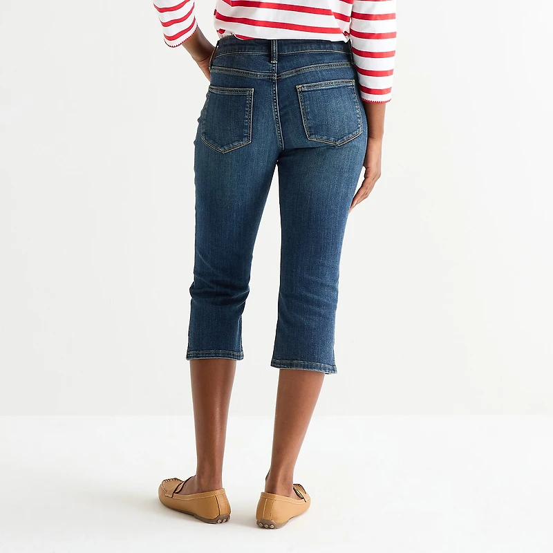 St. John's Bay Womens Tall Mid Rise Capri Jean