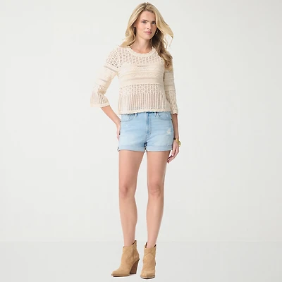JS Jessica Simpson Womens 2 3/4" High Rise Denim Short