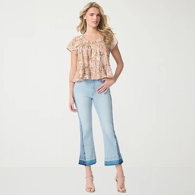 JS Jessica Simpson Womens High Rise Flare Leg Jean