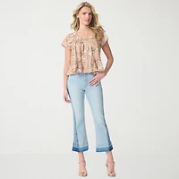 JS Jessica Simpson Womens High Rise Flare Leg Jean