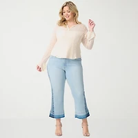 JS Jessica Simpson Womens - Plus High Rise Flare Leg Jean