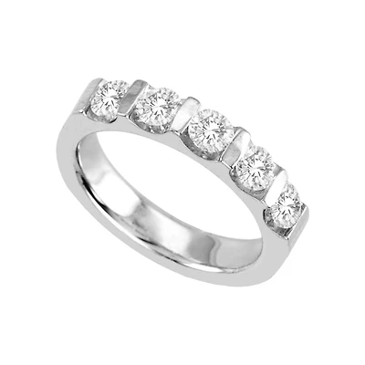 1 CT.T.W. Channel-Set Natural Diamond Band