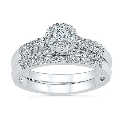 Womens / CT.T.W. Natural Diamond 10K Gold Bridal Set
