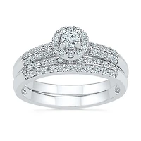 Womens / CT.T.W. Natural Diamond 10K Gold Bridal Set