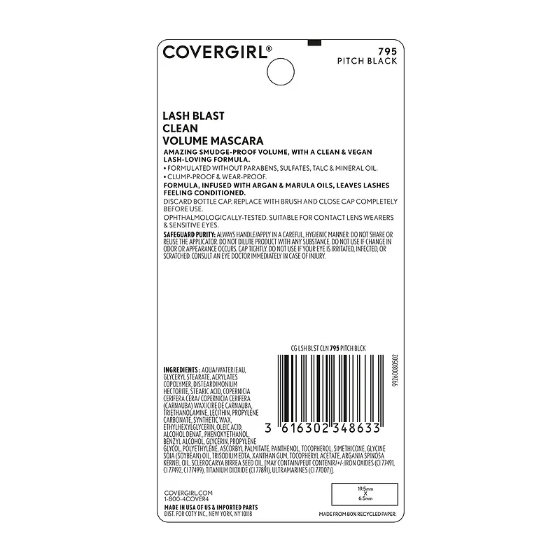 COVERGIRL Lash Blast Clean Mascara