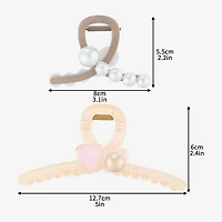 Arizona Simulated Pearl 2-pc. Hair Clip