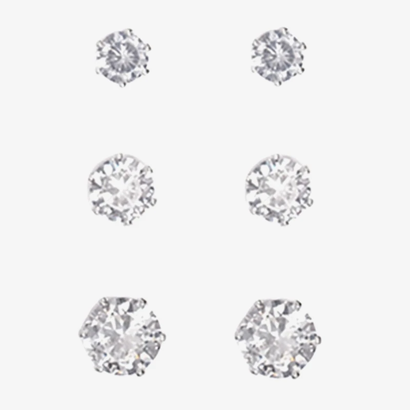 Sparkle Allure Light Up Box Womens Cubic Zirconia Pure Silver Over Brass Pear -pc. Jewelry Set