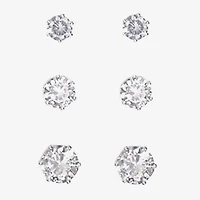 Sparkle Allure Light Up Box Womens Cubic Zirconia Pure Silver Over Brass Pear -pc. Jewelry Set