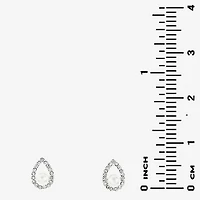 Sparkle Allure Light Up Box Womens White Cubic Zirconia Pure Silver Over Brass Pear 2-pc. Jewelry Set