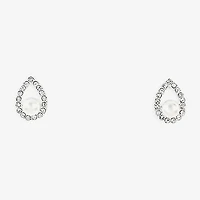 Sparkle Allure Light Up Box Womens White Cubic Zirconia Pure Silver Over Brass Pear 2-pc. Jewelry Set