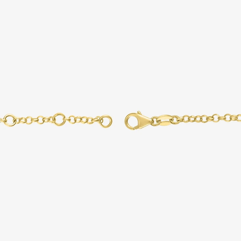 Diamond Addiction (G-H / I1-I2) Womens 1/3 CT. T.W. Lab Grown White Diamond 10K Gold Heart Charm Bracelet