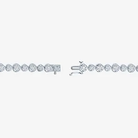 (G-H / I1-I2) Womens 1/2 CT. T.W. Lab Grown White Diamond Sterling Silver Heart 7.25 Inch Tennis Bracelet