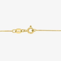 (G-H / I1-I2) Womens 1/10 CT. T.W. Lab Grown White Diamond 14K Gold Over Silver Sterling Heart 18 Inch Pendant Necklace