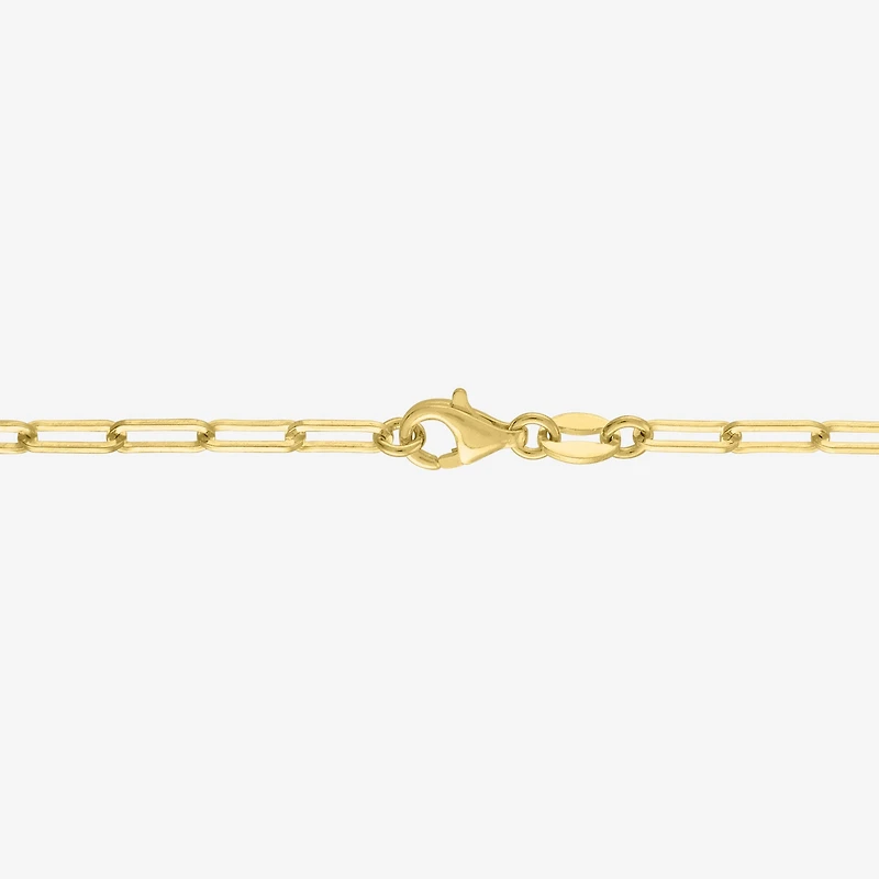Diamond Addiction "Love" (G-H / I1-I2) Womens 1/10 CT. T.W. Lab Grown White Diamond 14K Gold Over Silver Paperclip 18 Inch Pendant Necklace